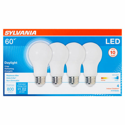 SYLVANIA 60W Daylight LED A19 Bulbs