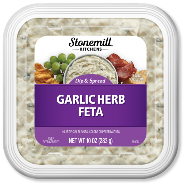 Trempette et tartinade de feta aux herbes et à l'ail Stonemill