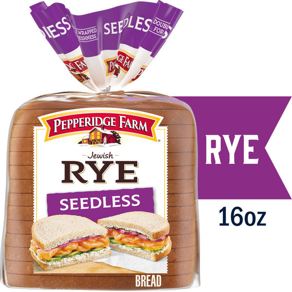 Pan de centeno judío sin semillas de Pepperidge Farm