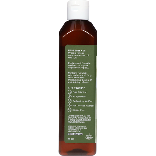 Aceite de Cuidado de Piel de Ricino Libre de Hexano Aura Cacia