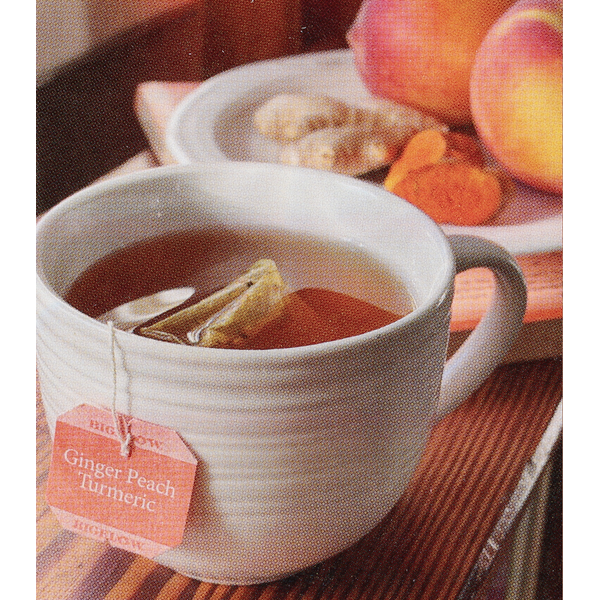 Bigelow Thé Herbal au Gingembre, Pêche et Curcuma en Sachets