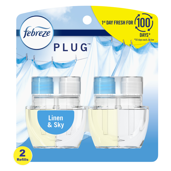 Febreze PLUG Désodorisant d'air, Lin & Ciel