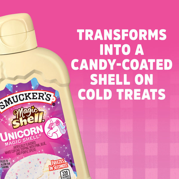 Cobertura de Cupcake Blanca de Unicornio Smucker's Magic Shell