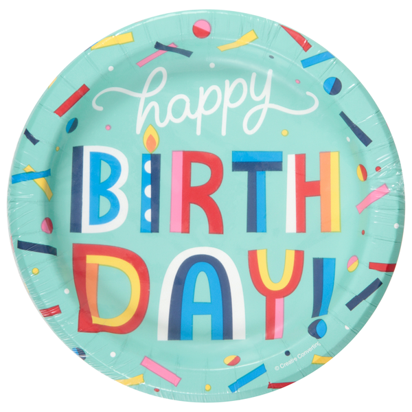Assiettes en papier premium Sensations Birthday Bliss