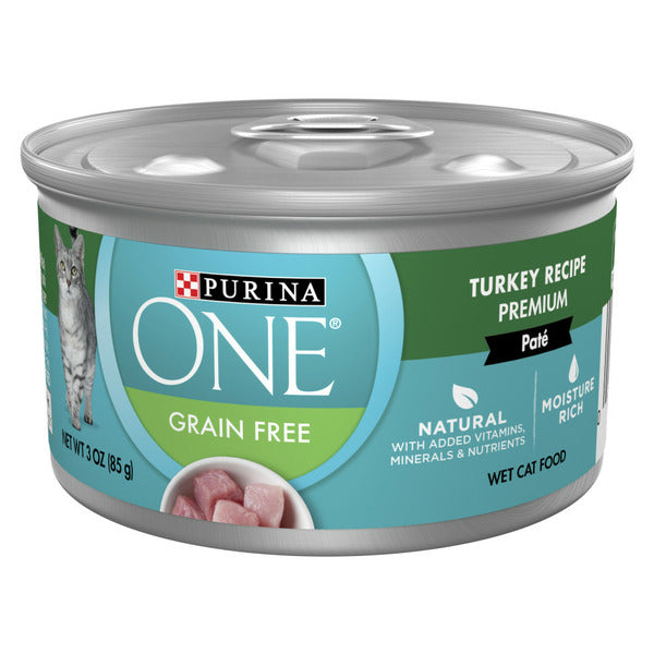 Purina ONE Natural High Protein Grain Free Wet Cat Food - Turkey Recipe