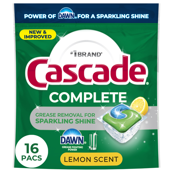Cascade Complete Dishwasher Detergent - Lemon Scent
