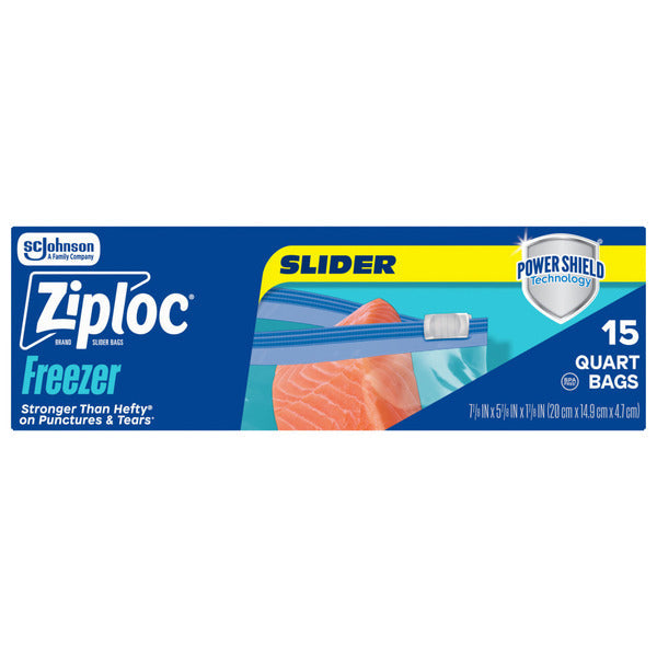 Bolsas de Congelación Ziploc Quart con Tecnología Power Shield™