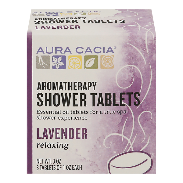 Aura Cacia Relaxing Lavender Shower Tablets