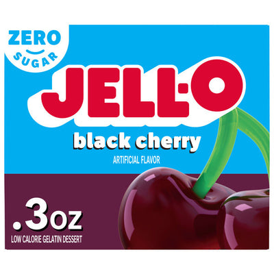 Gelatina Jell-O Zero Azúcar Sabor Cereza Negra