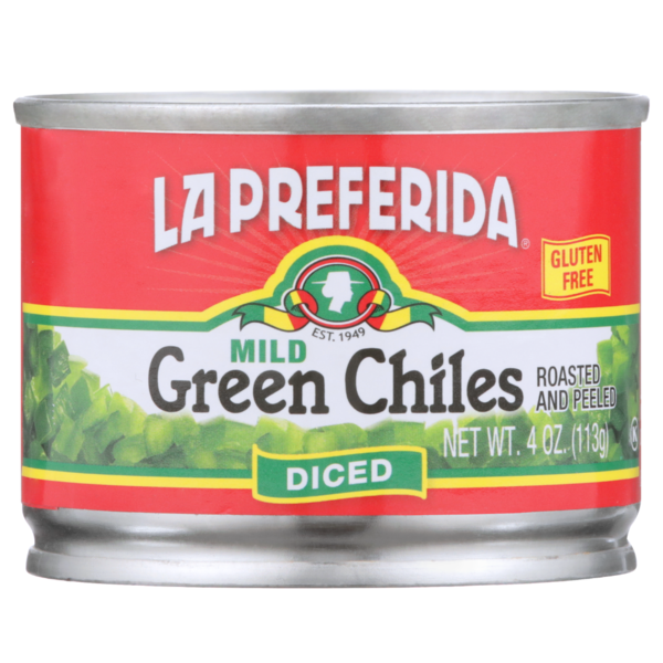 La Preferida Piments Verts Doux Hachés - Rôtis et Épluchés