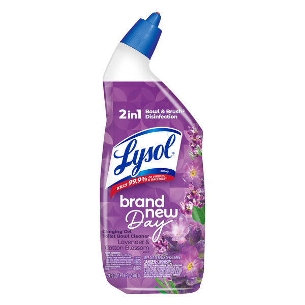 LYSOL® Limpiador de Inodoro - Brand New Day™ Lavanda y Flor de Algodón 9/24 oz.