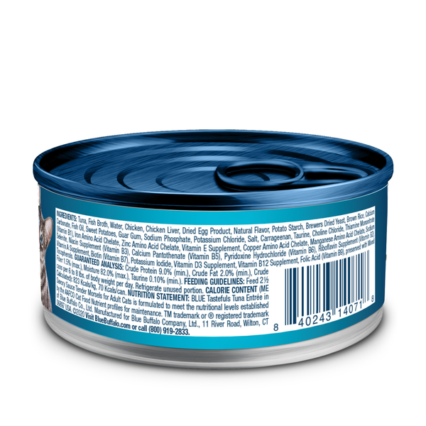 Blue Buffalo Tastefuls Natural Tender Morsels Nourriture Humide pour Chats - Entrée au Thon