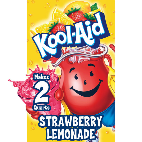 Mezcla en polvo de bebida Kool-Aid sin azúcar de limonada de fresa
