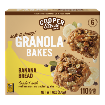 Cooper Street Wholesome! Bouchées Granola Pain à la Banane