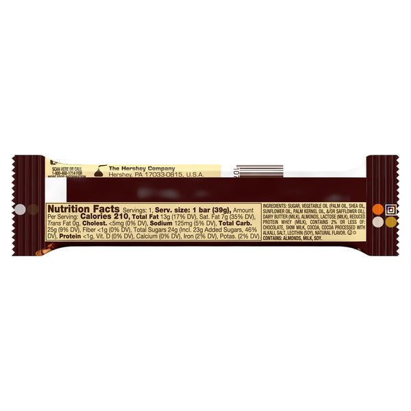 Barre de chocolat au caramel anglais HEATH, 1,4 oz