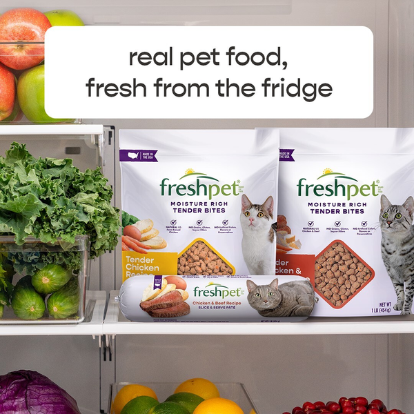Freshpet Tender Chicken Recipe Cat Food - Moisture Rich Bites