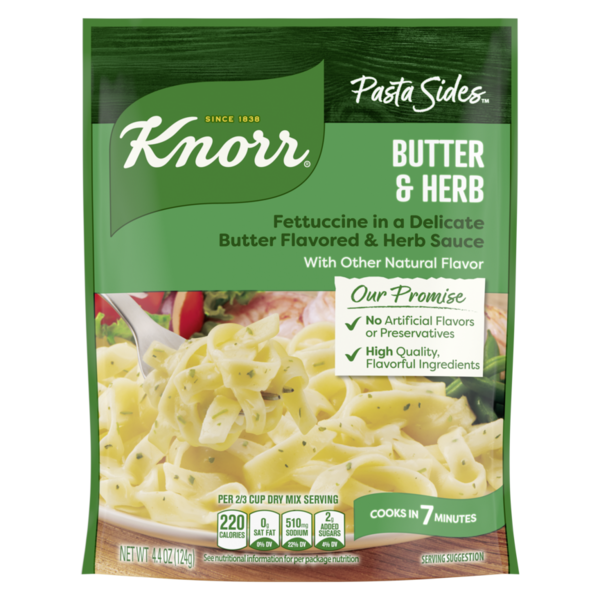 Knorr Pasta Sides Fettuccine con Mantequilla y Hierbas