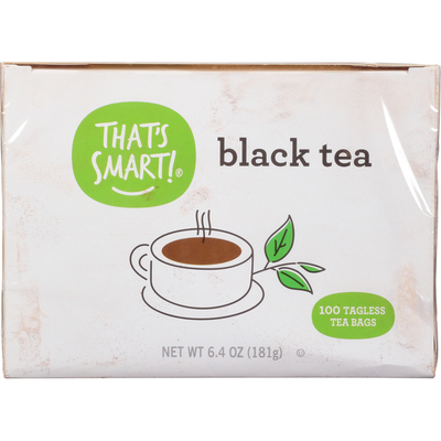¡Eso es inteligente! Té negro, bolsas de té sin etiqueta