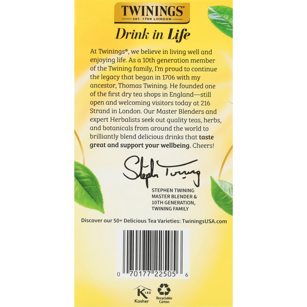 Twinings Lemon & Ginger Herbal Tea Value Pack