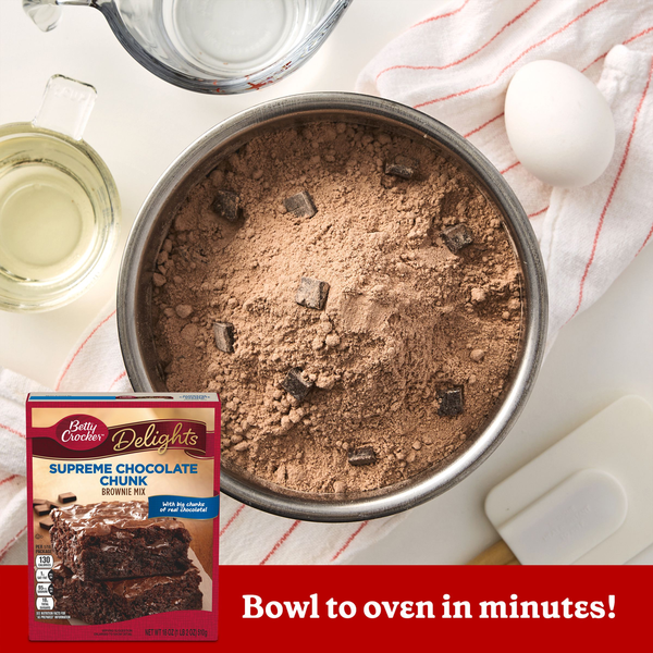 Mélange à brownies Betty Crocker Supreme Chocolate Chunk