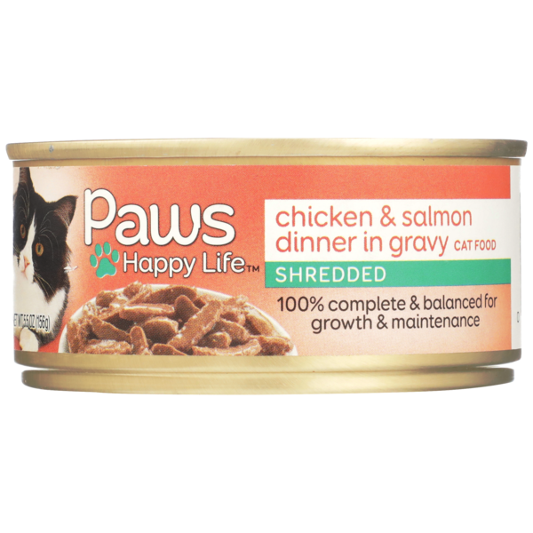 Paws Happy Life Chicken & Salmon Dinner in Gravy Cat Food