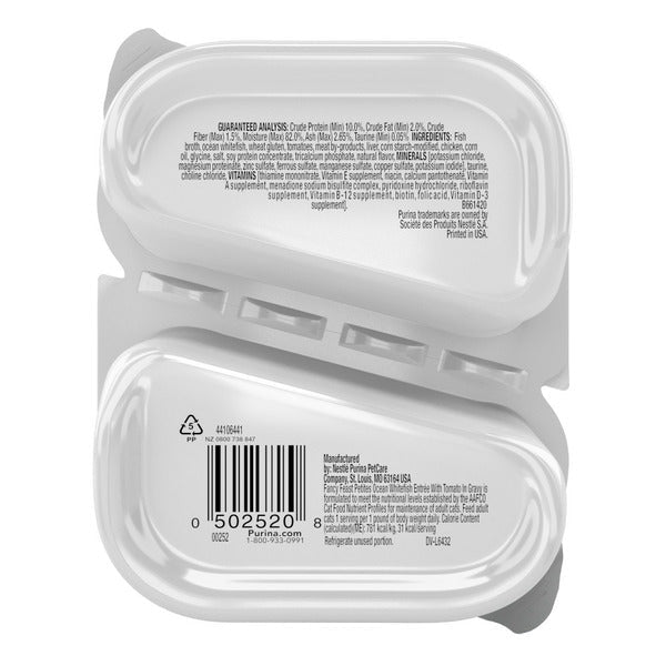 Purina Fancy Feast Petites Entrada de Pescado Blanco del Océano en Salsa