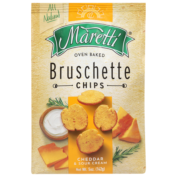 Chips Maretti Bruschette Cheddar & Crème Aigre