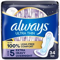 Always Ultra Thin Extra Heavy Overnight Pads