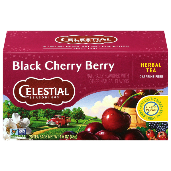 Té de hierbas Black Cherry Berry de Celestial Seasonings