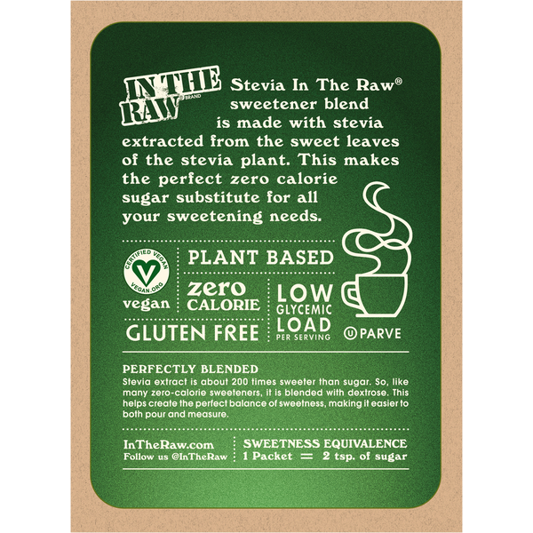 Mélange d'édulcorant zéro calorie Stevia In The Raw Bonus Pack