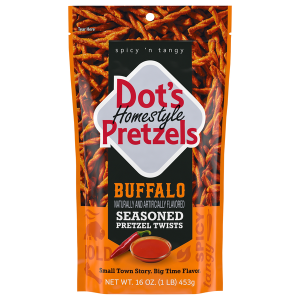 Giros de Pretzel Buffalo Sazonados de Dot's Homestyle