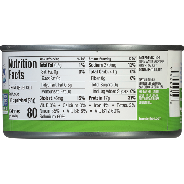 Bumble Bee Chunk Light Tuna in Water