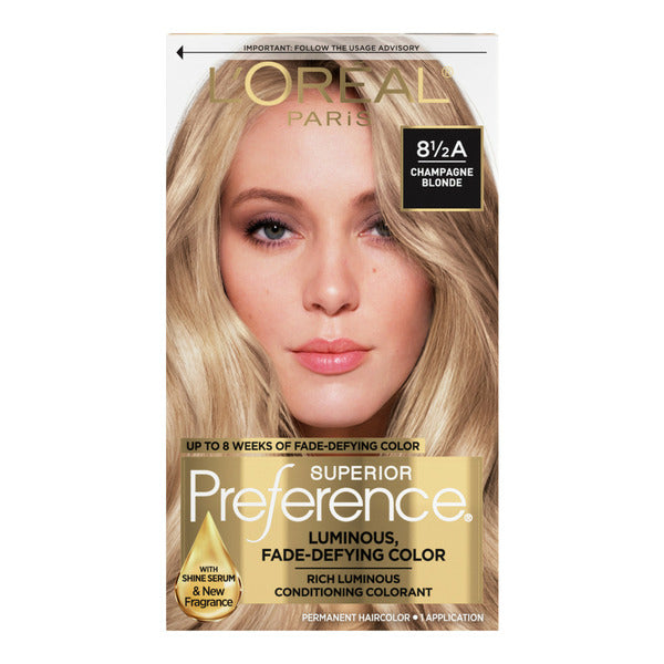 Coloration Permanente L'Oreal, 8.5A Blonde Champagne