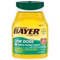 Tabletas Bayer recubiertas entéricas de baja dosis de 81 mg