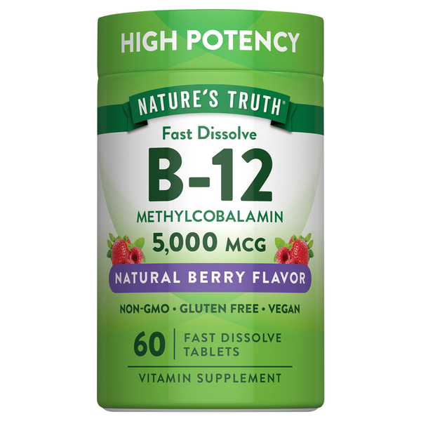 Vitamin B-12 de Nature's Truth, 5 000 mcg Comprimés