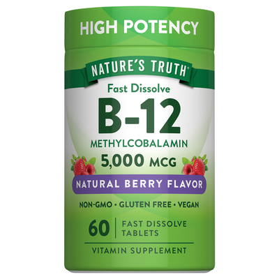 Tabletas de Vitamina B-12 de Nature's Truth, 5,000 mcg