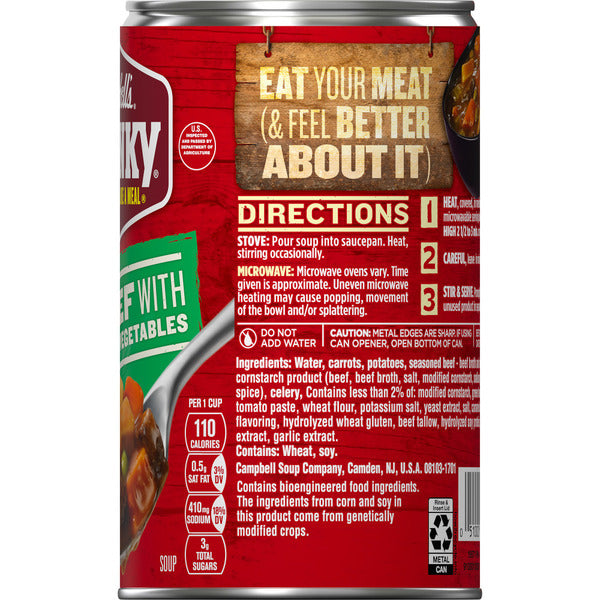 Soupe de boeuf Campbell's avec légumes du pays