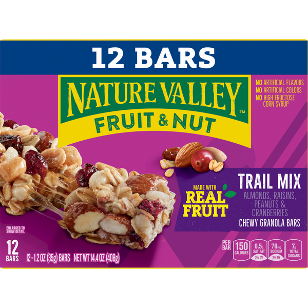 Nature Valley Fruit and Nut Trail Mix Granola Bars