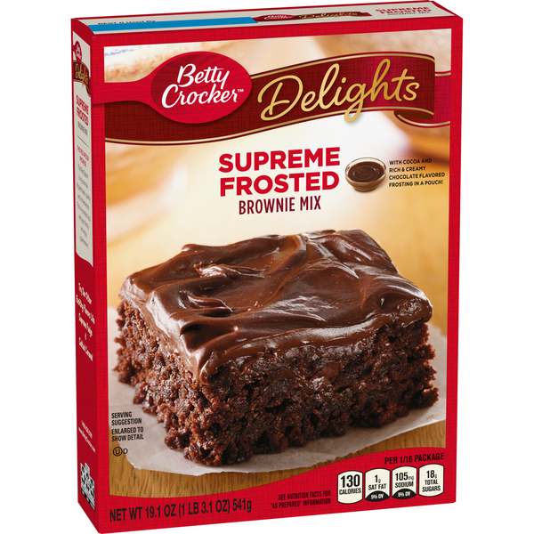Mezcla de Brownies Frosted Supreme de Betty Crocker Delights