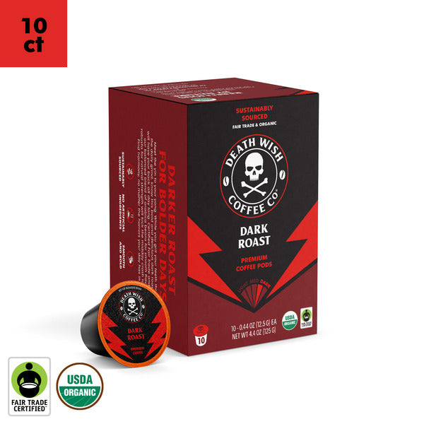 Capsules de café Death Wish Coffee Dark Roast - Bio et Commerce Équitable