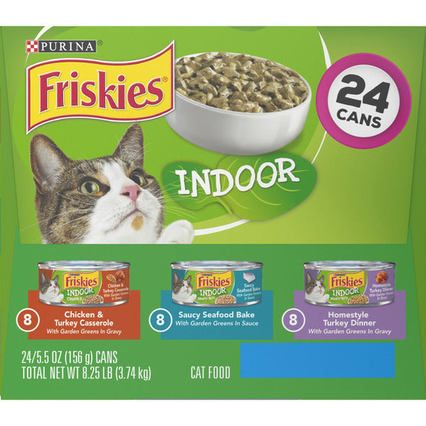 Purina Friskies Comida Húmeda para Gatos de Interior