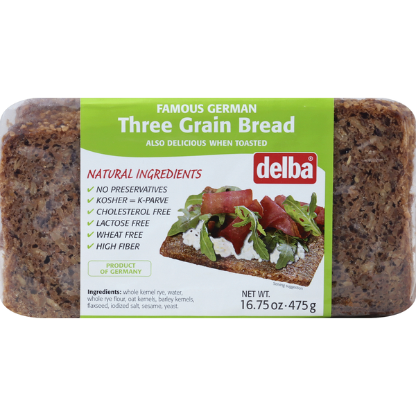 Pan de Tres Granos Delba - Calidad Artesanal