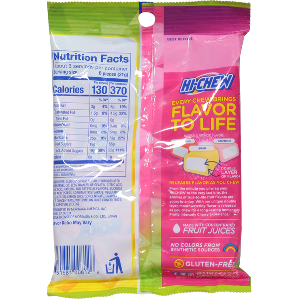 Bonbons Hi-Chew, Mélange Sucré & Acide