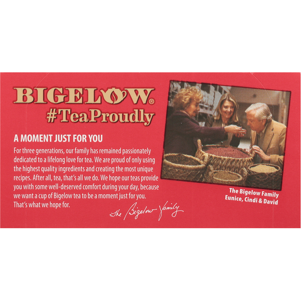 Bigelow Red Raspberry Herbal Tea - Caffeine Free, 20 Bags