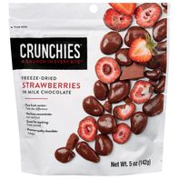 Fraises lyophilisées Crunchies en chocolat au lait
