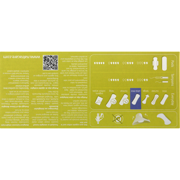 Serviettes hygiéniques ultra fines en coton biologique Natracare