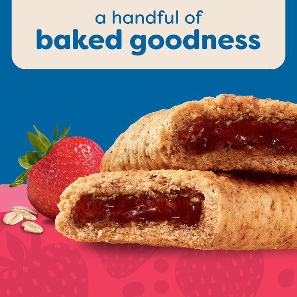 Barres de petit-déjeuner Kellogg’s Nutri-Grain à la fraise - Pack économique, 16 unités