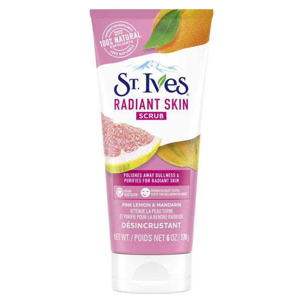 Gommage Visage St. Ives au Citron Rose et à l'Orange Mandarine