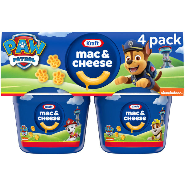 Kraft Mac & Cheese Cena Fácil para Microondas con Formas de Paw Patrol