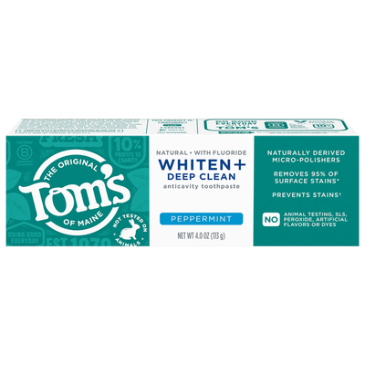 Tom's of Maine Whiten + Deep Clean Peppermint Toothpaste